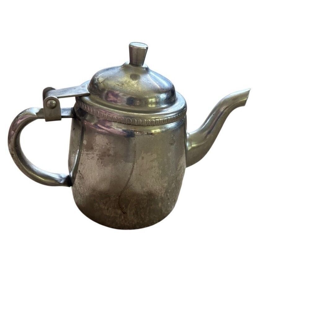Don & Company Vintage Creamer 18-8 Stainless Steel Pitcher With Lid Japan